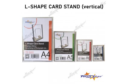 Twin Star L-Shape Card Stand (Vertical)